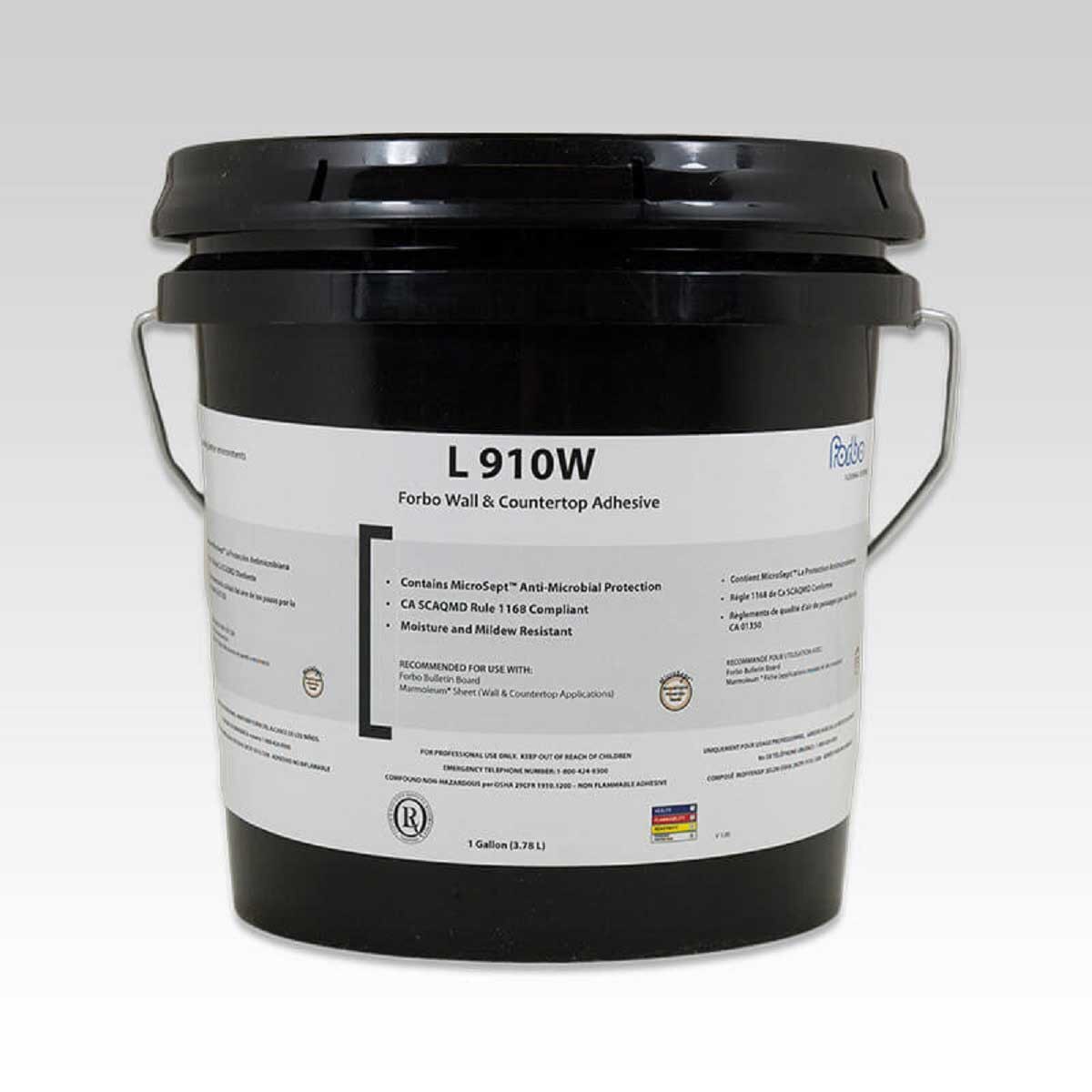 Image of Forbo L910W adhesive for direct application of cork sheets in vertical applications